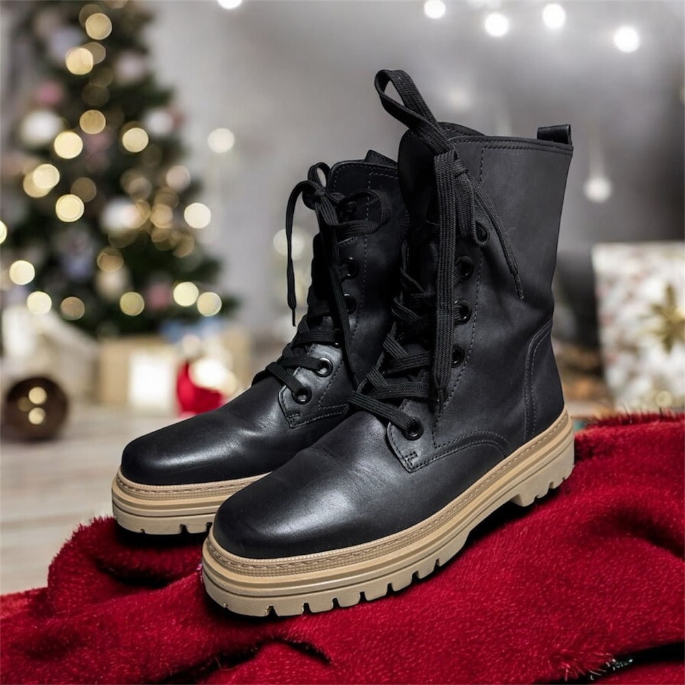 GABOR•STYLISH BLACK LEATHER BOOTS•WMN SIZE EUR 43/UK 9/ US 11.5